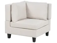 Divano modulare a U 5 posti UNSTAD Tessuto Beige chiaro_891120
