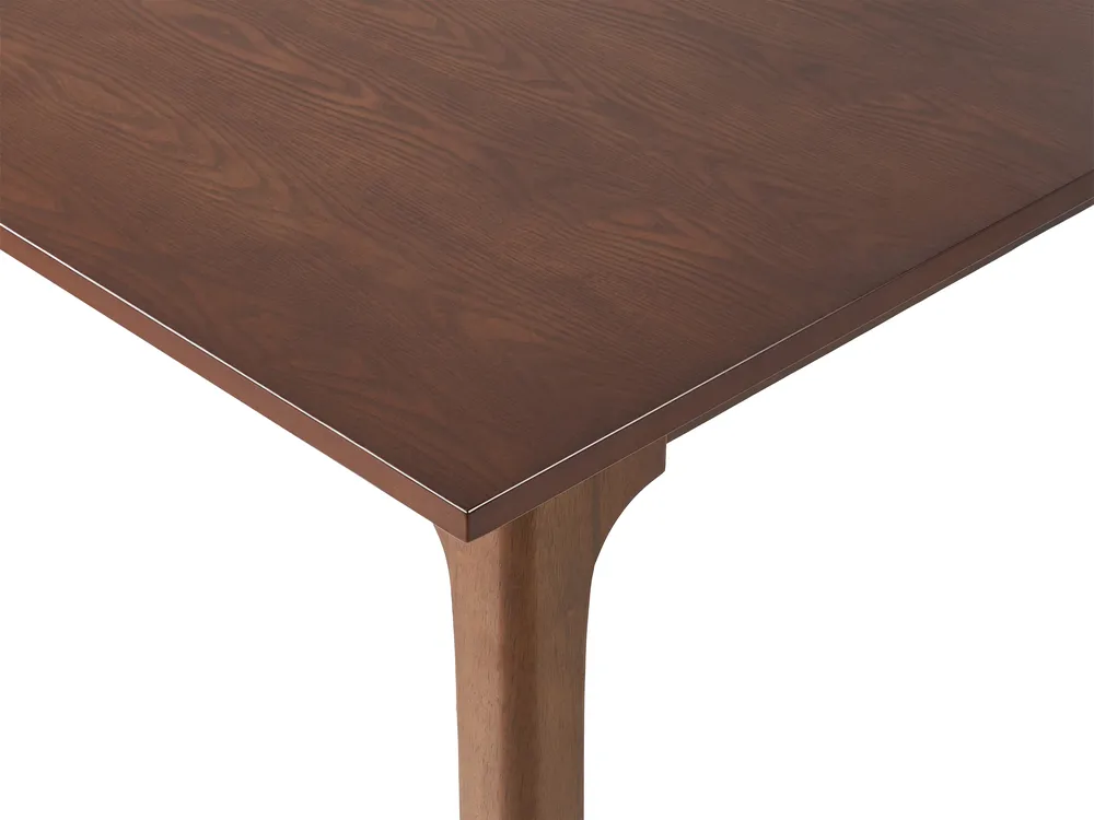 Extending Dining Table DELMAS Dark Ash Wood 160/200 cm 90 cm_1067743