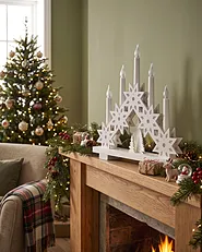 Weihnachtsdekoration LED BILLAN 31 cm Weiss_1161718
