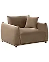 Armchair JUBEK Velvet Brown