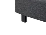 Bett mit Lattenrost Stoff ALBI 120 x 200 cm Grau_1060935