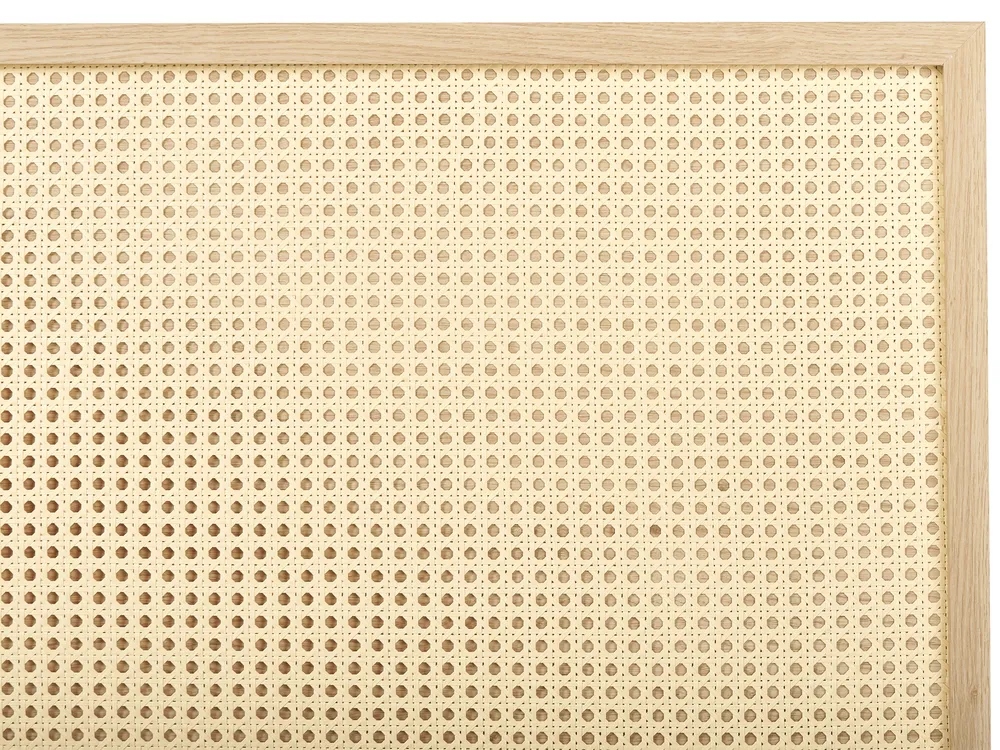 Bed Rattan MONPAZIER 180 x 200 cm (EU Super King) Light Brown_863398