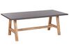 6 Seater Concrete Garden Dining Set Benches Grey TONNARE _930632