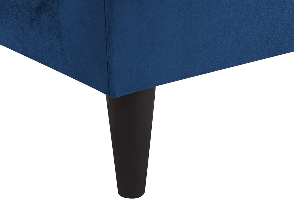 Right-Hand Chaise Longue LUIRO with Storage Velvet Navy Blue_769592