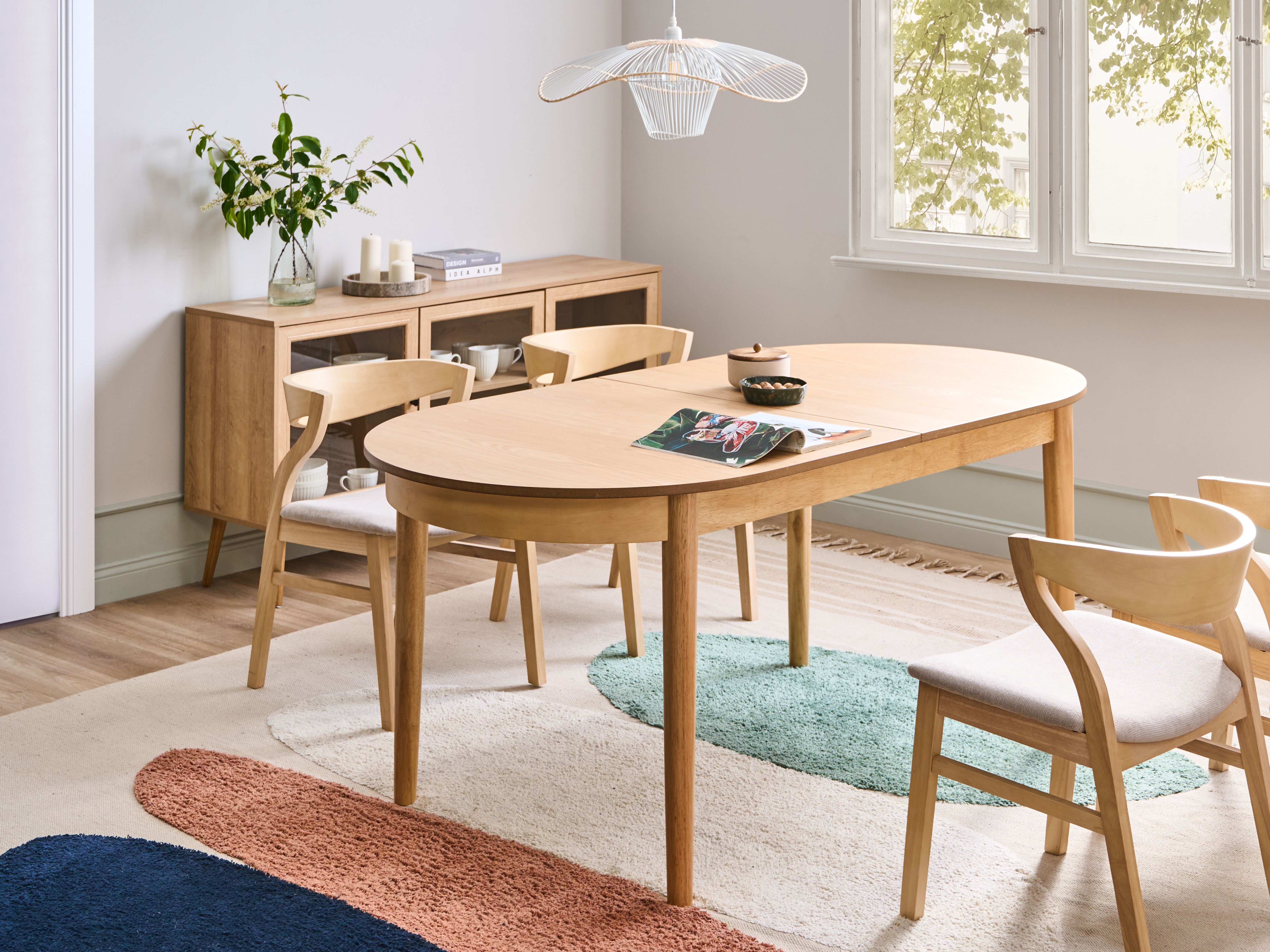 Oval Dining Scandinavian Design Extendable Dining Table Homestyle