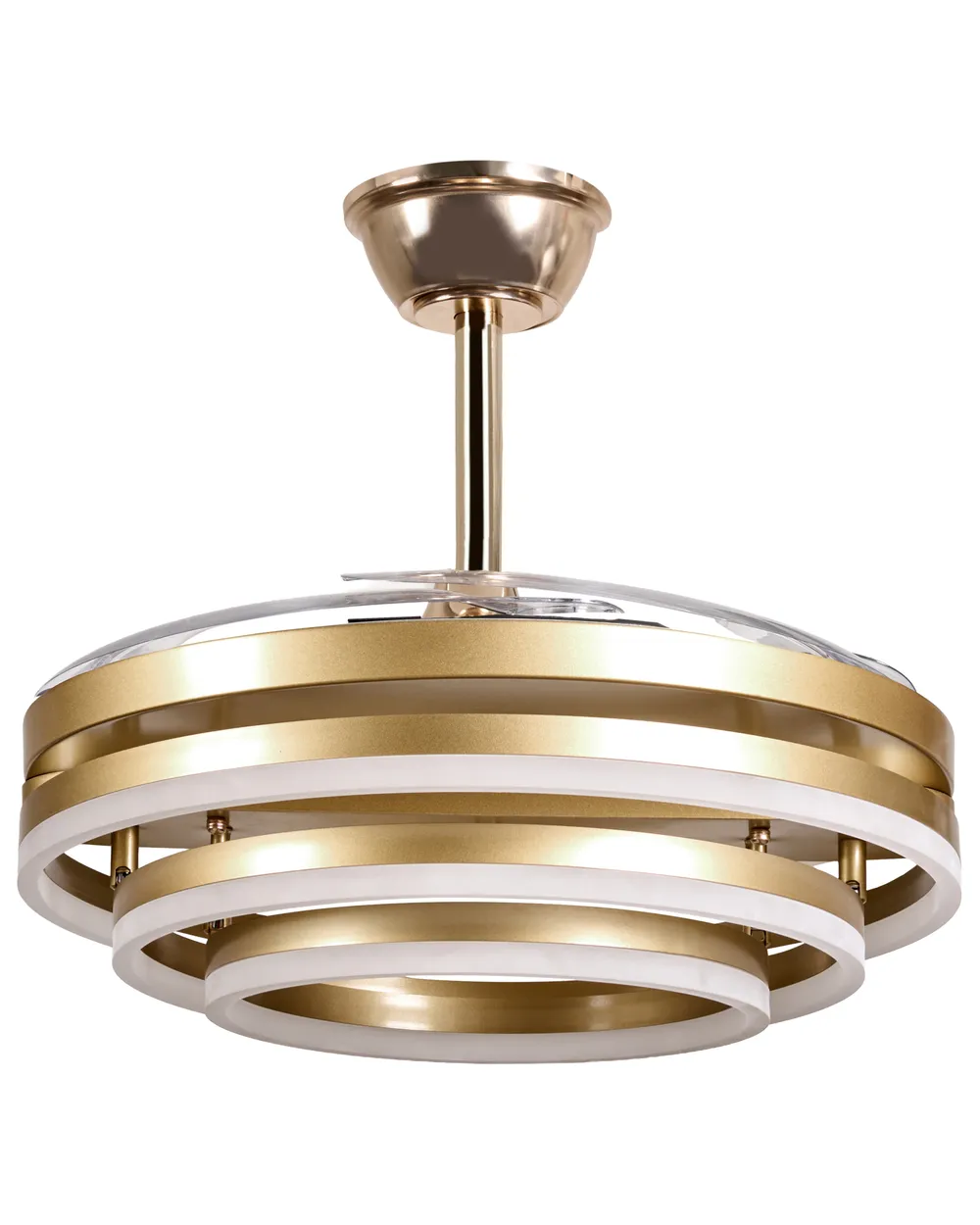 Ceiling Fan with Light AUCILLA with Remote LED Gold_1125712