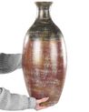 Terakotová dekorativní váza 57 cm hnědá/černá MANDINIA_850608