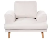 Living Room Set 4 Seater KILDAL Fabric Light Beige_1058564