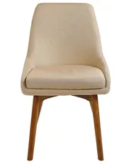 Set of 2 Dining Chairs MELFORT Fabric Sand Beige_800011