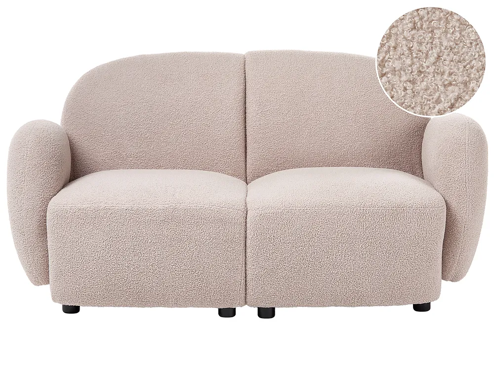 Sofa 2 Seater JULE Boucle Beige
