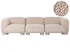Modular Sofa 3 Seater MJALBI Boucle Beige