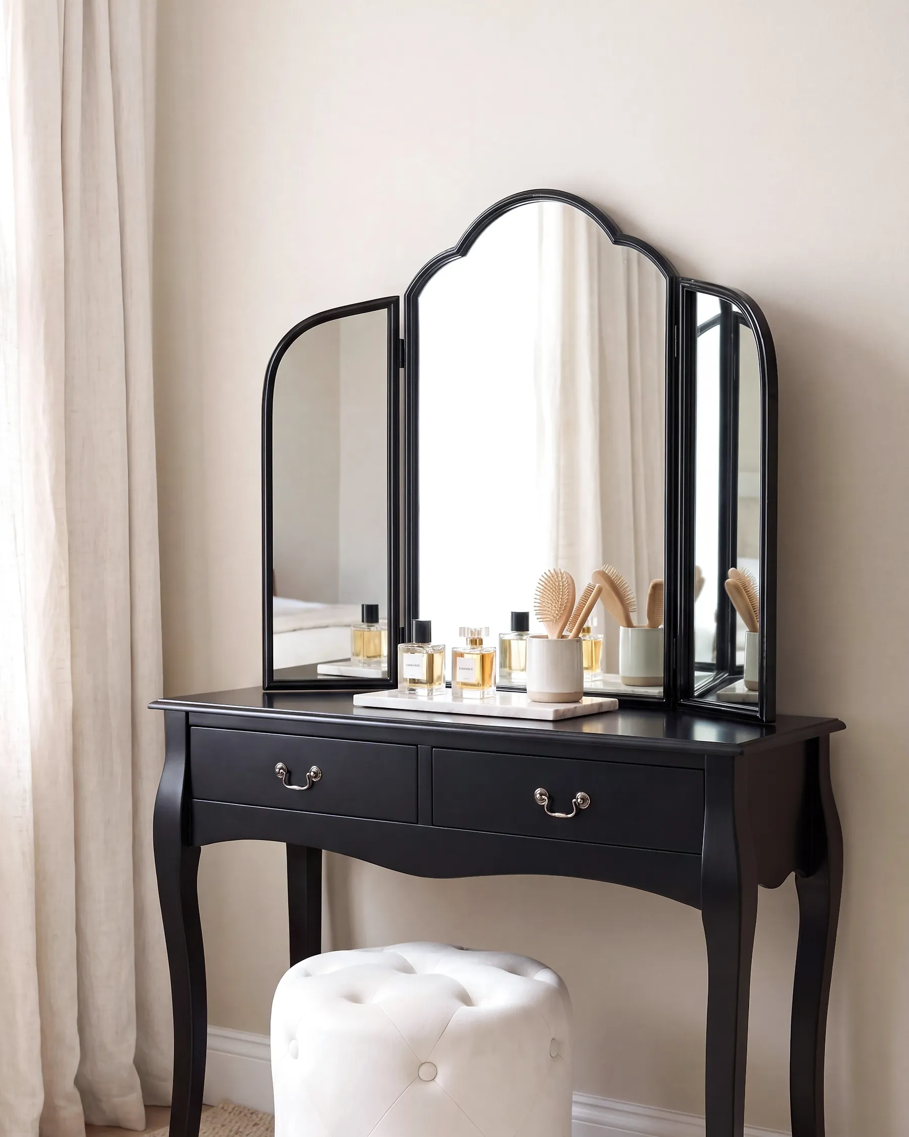 Dressing Table Mirror SAVILLY Black_1194104