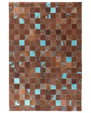 Tappeto ALIAGA Marrone 160 x 230 cm Pelle naturale_641460