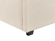 Bett mit Stauraum VAUCLUSE Stoff Beige 160 x 200 cm_876845