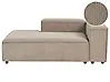 Chaise longue derecha ARDAL Pana Marrón claro