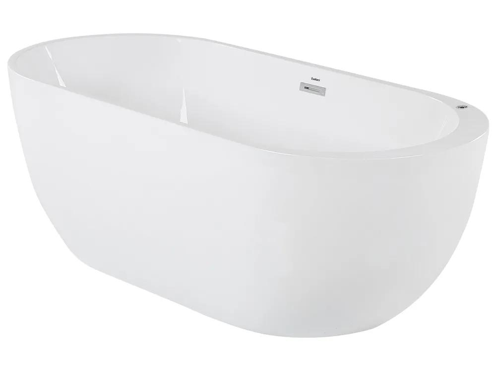 Vasca idromassaggio freestanding con LED NEVIS 170 x 80 cm Bianco_798686