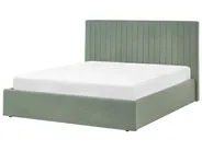 Ottoman Bed VION Boucle Green 160 x 200 cm (EU King Size)_1042758