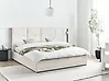 Ottoman Bed LAGORD Fabric Off-White 160 x 200 cm (EU King Size)