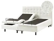 Adjustable Bed Boucle DUKE 160 x 200 cm (EU King Size) Off-White_1011458