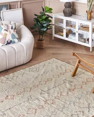 Rug DISPUR Beige 160 x 230 cm Cotton_839318