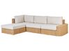 Ensemble de jardin 4 places en rotin synthétique beige OLIVERI_933679