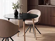 Mesa de comedor BOVIO Negro 120 cm 120 cm_1187243