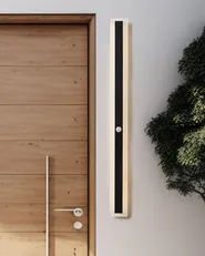 Outdoor LED Wall Light SAVANE with Motion Sensor Black_866487
