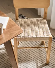 Set of 2 Dining Chairs ALLOS Wood Light Brown_1049073