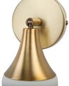 Wandleuchte gold 2er Set Glockenform ANTLER I_770765