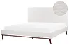 Bed Velvet BAYONNE 180 x 200 cm (EU Super King) Off-White