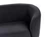 Sofa dwuosobowa tapicerowana czarna LOEN_920337