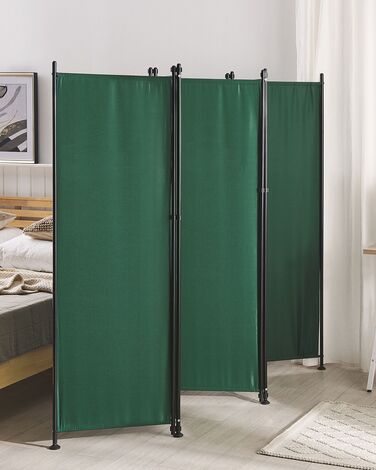 Folding 5 Panel Room Divider 270 x 170 cm Green NARNI