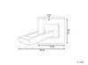 Dekofigur Marmor / Akazienholz weiss / dunkelbraun Kettenglied 20 x 13 cm ACHARNY_910249