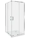 Shower Enclosure TELA 900 x 900 x 1850 mm Silver