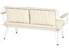 Loungeset 4-zits wit met beige MONTESILVANO_862678