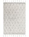 Bavlněný koberec 160 x 230 cm bílý/černý AGADIR_831345