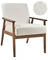 Armchair ESRUM Boucle Dark Brown/ White
