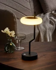 Wireless LED Table Lamp ALVIELA with Dimmer Metal Black_940343