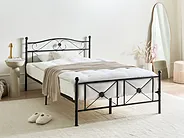 Bed Metal RODEZ 120 x 200 cm (EU Small Double) Black_1026508