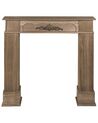 Fireplace Mantel Dark Wood NARNIA_835662