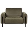 Conjunto de sofás 4 lugares em tecido verde escuro ASKIM_919058