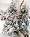 Zasněžený umělý vánoční stromek 210 cm bílý TOMICHI_897018