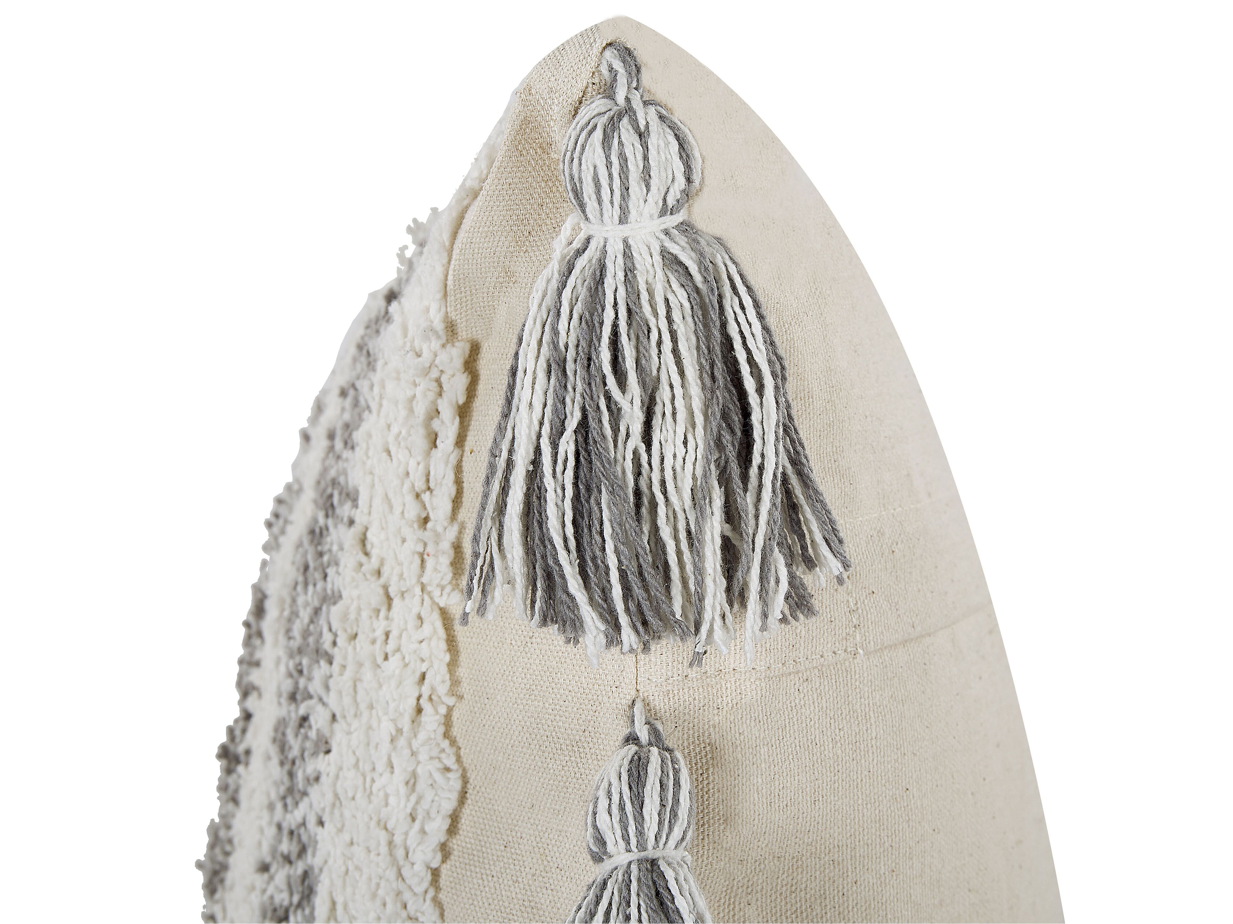 Lot De 2 Coussins De Canapé 50x30 Cm - Gris Foncé - 2 Housses + 2 Coussins Remplissage - Décoratif Et Confortable
