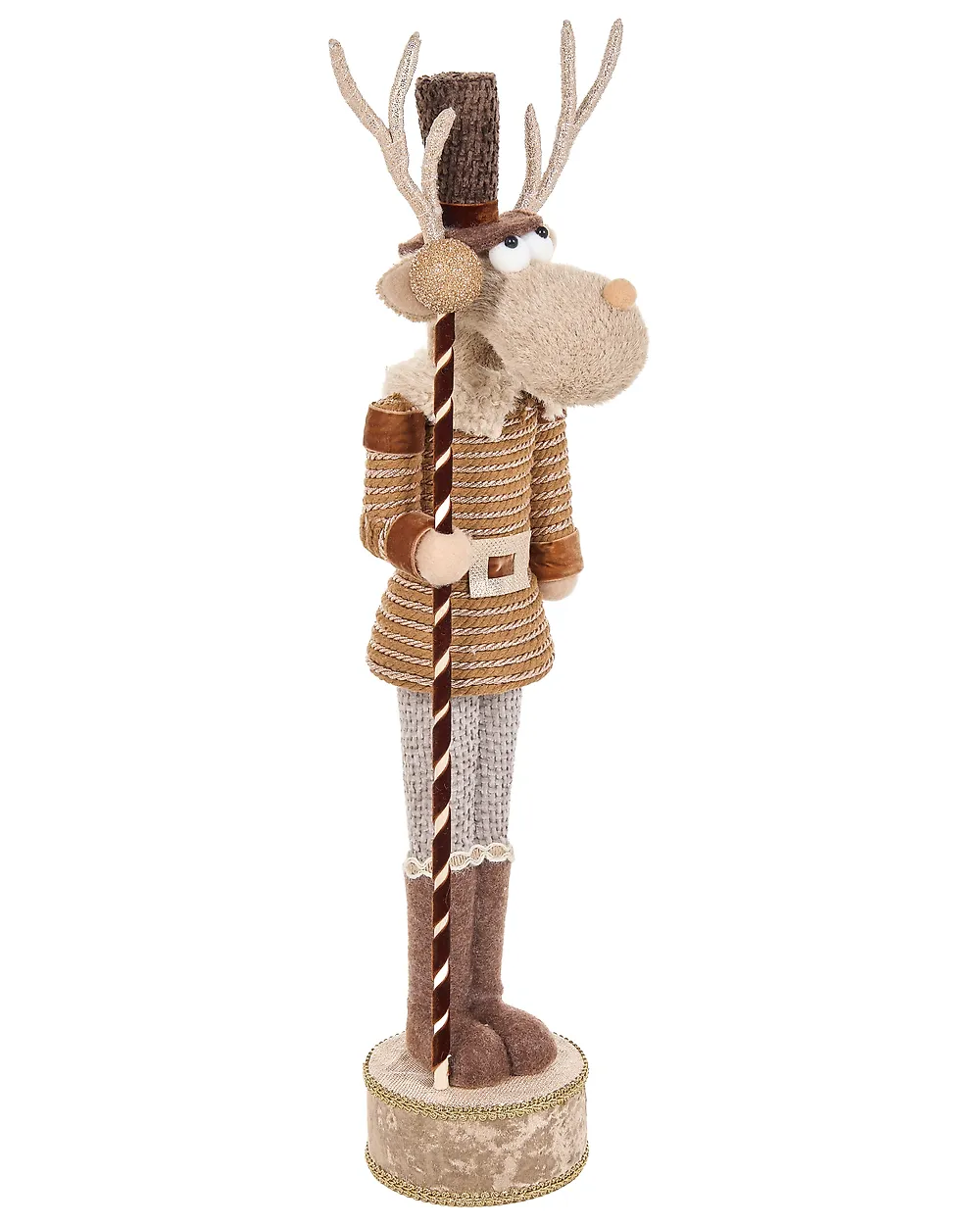 Set of 2 Figurines HAMARI 66/68 cm Bear Reindeer Beige_1156742
