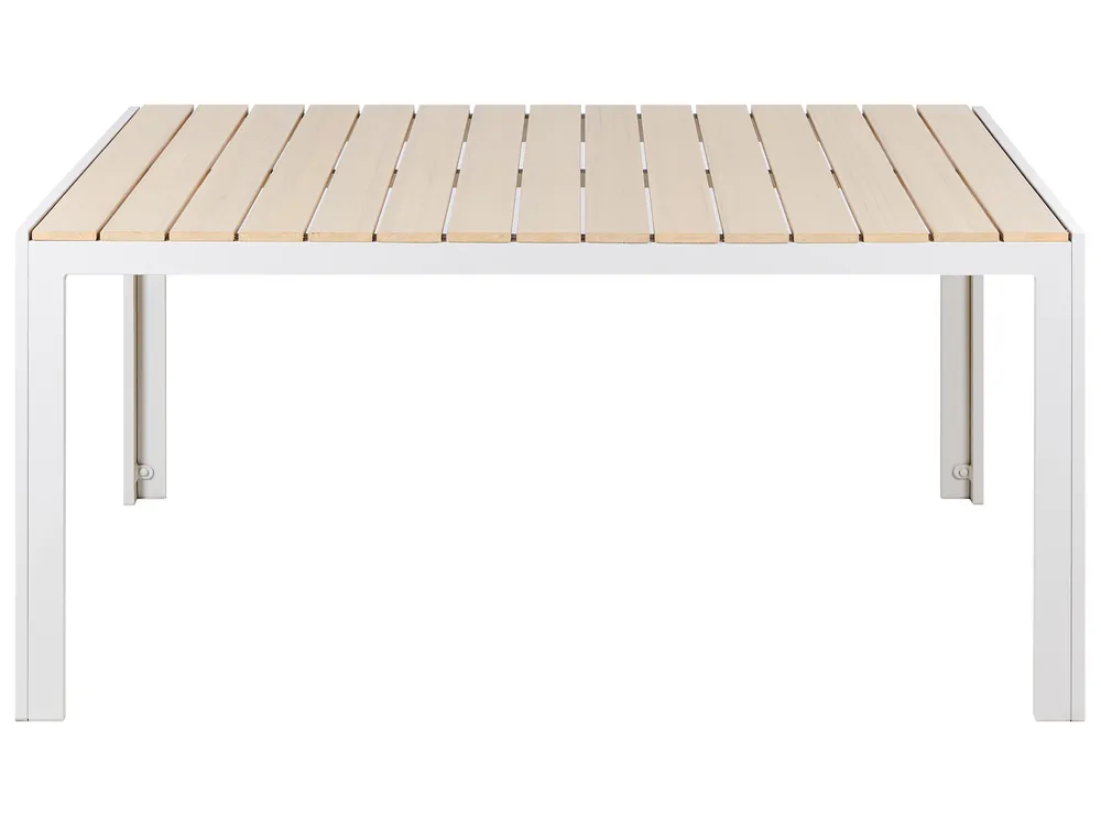 Stół ogrodowy dla 6 osób COMO 150 cm 90 cm Beżowy_884145