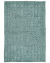 Teppich Baumwolle mintgrün 160 x 230 cm geometrisches Muster Kurzflor SIRNAK_848839