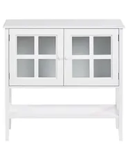 Szafka ze szklanymi drzwiami z półką INLET 80 cm Biały_968076