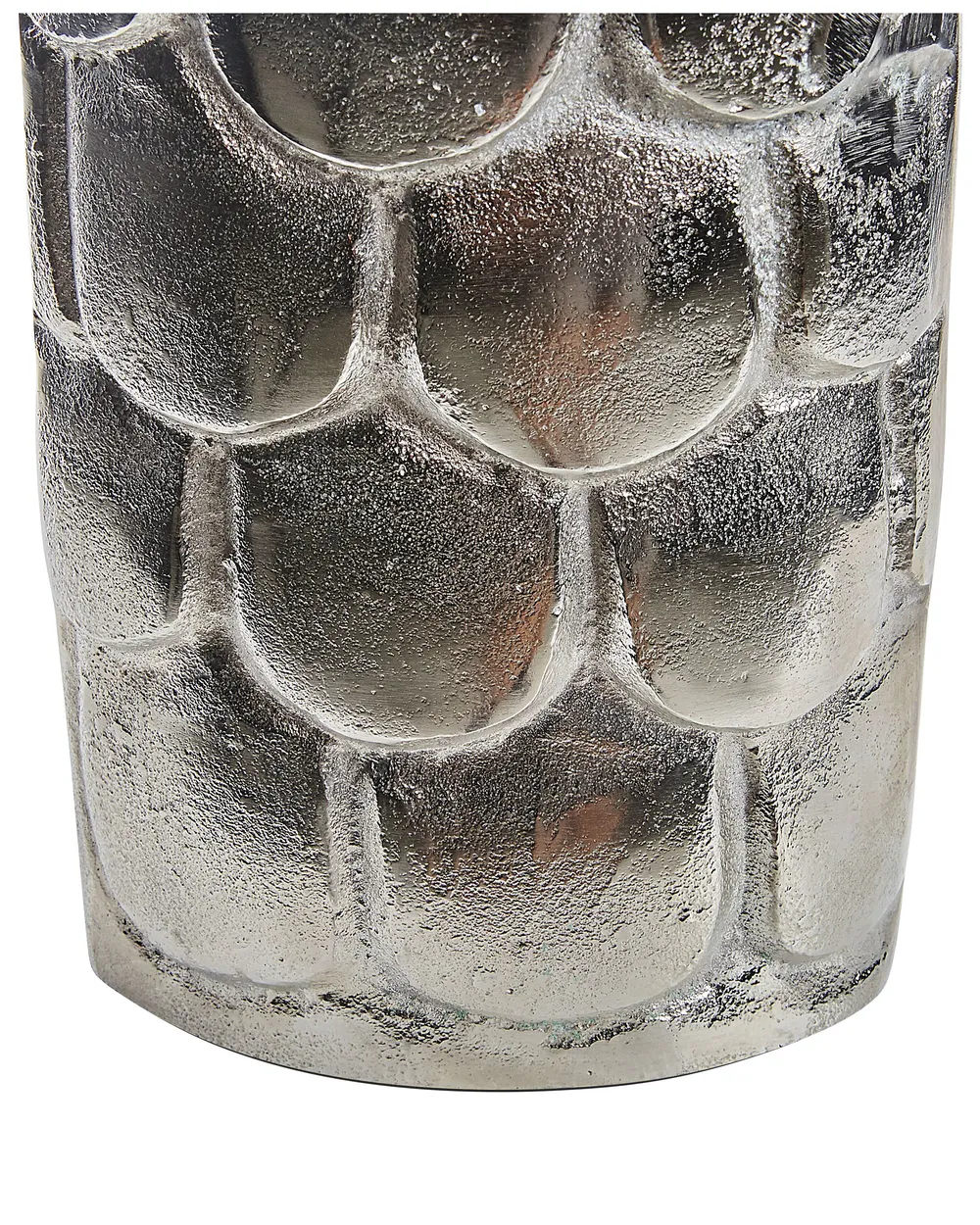 Wazon na kwiaty SUKHOTHAI 47 cm Metal Srebrny_823052