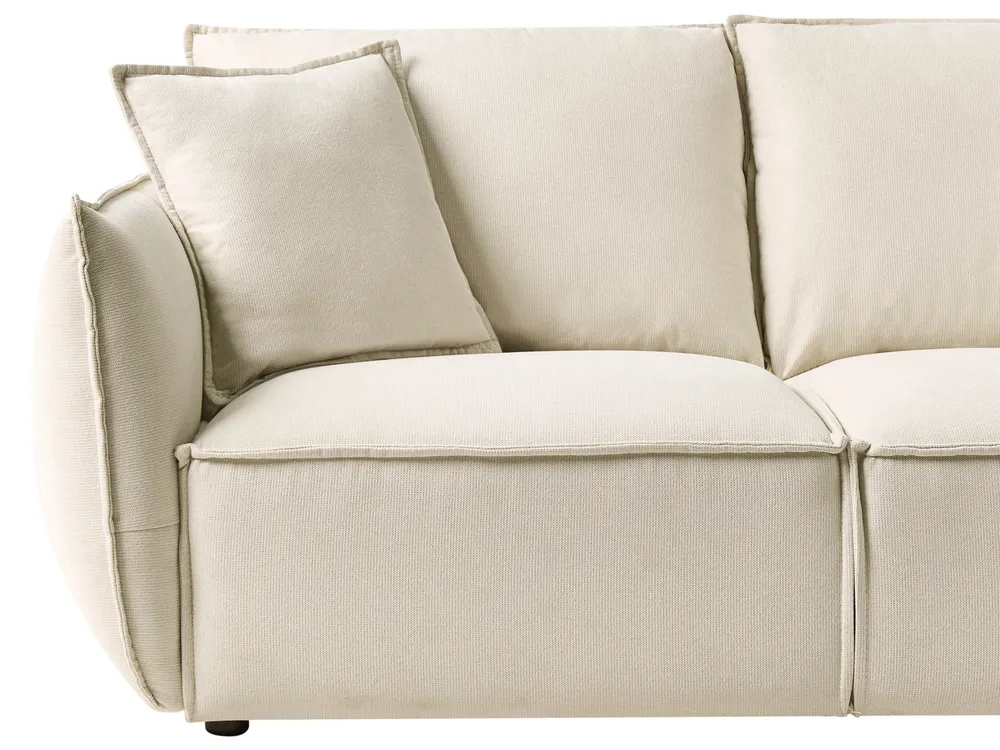 Divano 3 posti KUNES Tessuto Beige chiaro_1013077