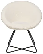 Sedia da pranzo FLOBY II Bouclé Bianco sporco_886120